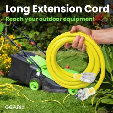 GEARit 10 AWG 3 Prong 100 Foot Heavy Duty Extension Cord