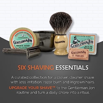 Gentleman Jon Vintage Shaving Kit for Men - Safety Razor Set