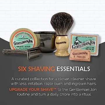 Gentleman Jon Vintage Shaving Kit for Men - Safety Razor Set
