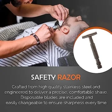 Gentleman Jon Vintage Shaving Kit for Men - Safety Razor Set