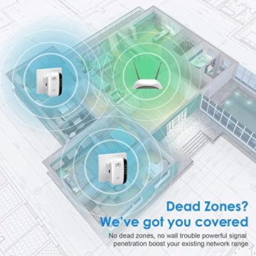 WiFi Extender Signal Booster - Up to 4000sq.ft Coverage