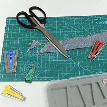 BIGTEDDY - Bias Tape Makers Kit Adjustable Binder Foot Presser for Hem Sewing/Quilting 6MM/12MM/18MM/25MM