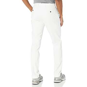 Amazon Essentials Men's Skinny-Fit Washed Comfort Stretch Chino Pant (Previously Goodthreads), White...