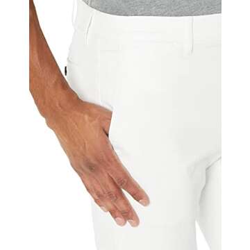 Amazon Essentials Men's Skinny-Fit Washed Comfort Stretch Chino Pant (Previously Goodthreads), White, 32W x 29L