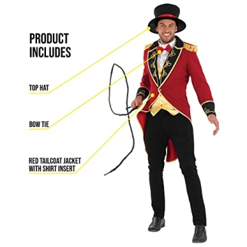 Fun Shack Mens Ringmaster Costume for Halloween Events