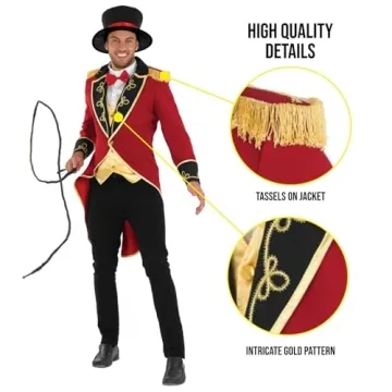 Fun Shack Mens Ringmaster Costume for Halloween Events