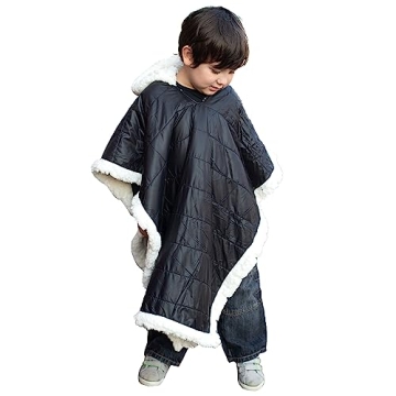 Birdy Boutique Cozy Car Seat Poncho for Kids – Safe Over Seatbelts – Reversible & Comfortable ?...
