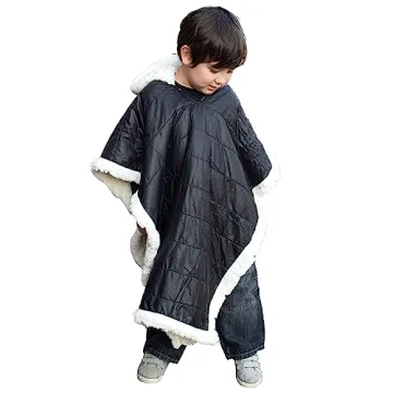 Birdy Boutique Cozy Car Seat Poncho for Kids – Safe Over Seatbelts – Reversible & Comfortable ?...