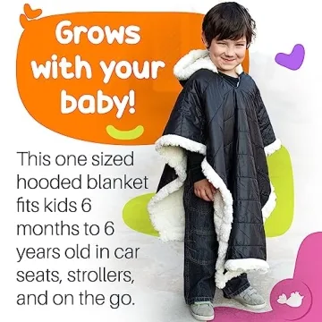 Birdy Boutique Kids Car Seat Poncho – Warm, Safe & Stylish