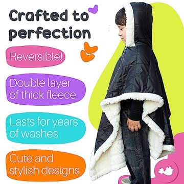 Birdy Boutique Kids Car Seat Poncho – Warm, Safe & Stylish