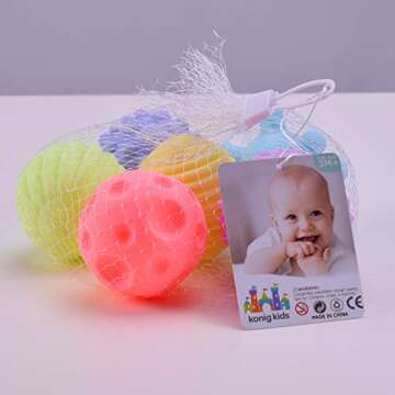Engaging Konig Kids Multi Sensory Ball Set for Tactile Exploration