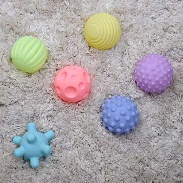 Konig Kids Textured Sensory Ball Set for Infants