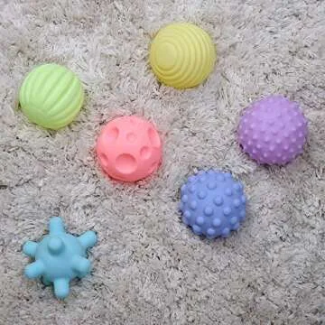 Konig Kids Textured Sensory Ball Set for Infants