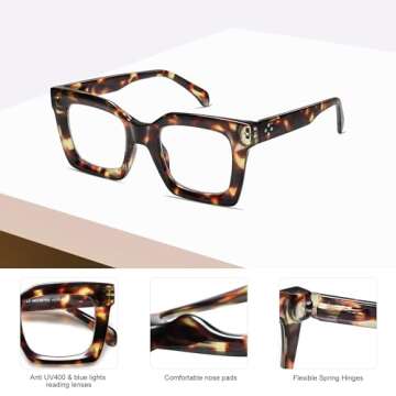 Stylish Retro Blue Light Blocking Glasses for All