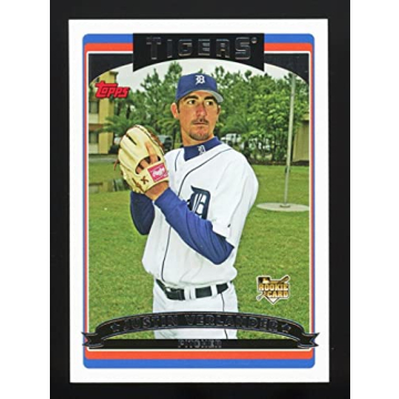 2006 Topps #641 Justin Verlander Rookie Card - Detroit Tigers Collectible