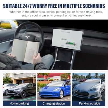 Carautomust Windshield Sun Shade for Tesla Model 3/Y Car - 2024 2023-2016, 300T Premium Sunshade W/Front Windows Heat Shield Tesla Accessories, Interior Sun Visor Cover Blocker for Dash Screen