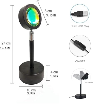 Transform Your Space with CORATED Sunset Projection Lamp