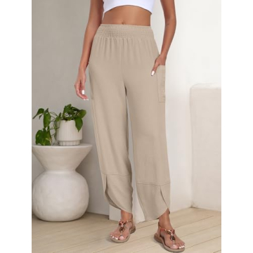 ANRABESS Women's Summer Palazzo Pants - Comfortable & Stylish