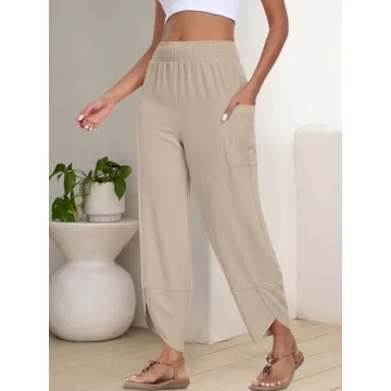 ANRABESS Women's Summer Palazzo Pants - Comfortable & Stylish