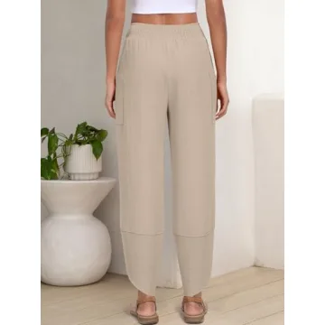 ANRABESS Women's Summer Palazzo Pants - Comfortable & Stylish