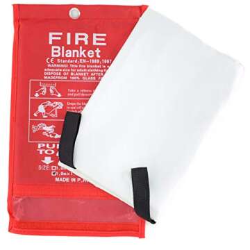 Parcil Distribution PD-452 Emergency Fire Blanket Car Emergency Kit Fire Extinguisher for Home & Kit...