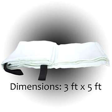 Parcil Distribution PD-452 Emergency Fire Blanket Car Emergency Kit Fire Extinguisher for Home & Kitchen, Woven Fiberglass Household Essentials, Chemical Free, No Mess, Heat Resistant Blanket, Large