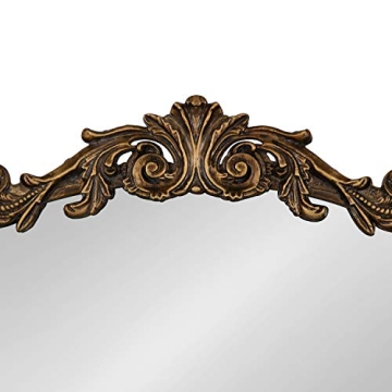 Gold Baroque Inspired Arch Mirror by Kate and Laurel