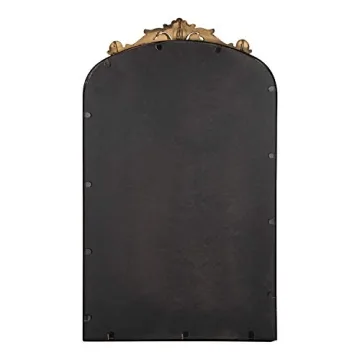 Gold Baroque Inspired Arch Mirror by Kate and Laurel
