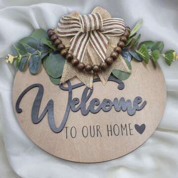 Condorpasea 3D Welcome Sign for Front Door Decor