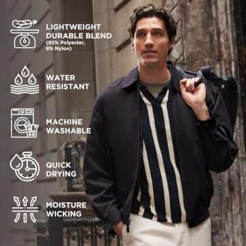 LONDON FOG Auburn Golf Jacket - Stylish Comfort for Men