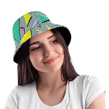 Trendy 90s Outfit with 80s Bucket Hat for Summer Fun!