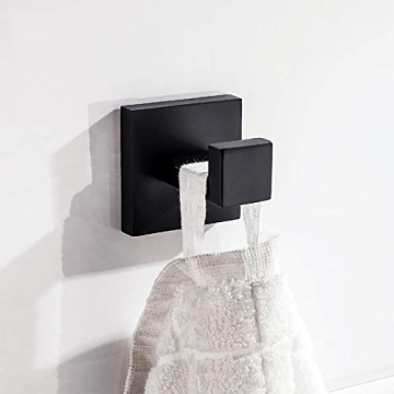 Nolimas Matte Black Towel Hooks - Durable & Stylish Solution