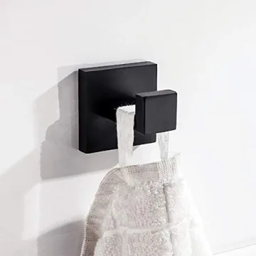 Nolimas Matte Black Towel Hooks - Durable & Stylish Solution