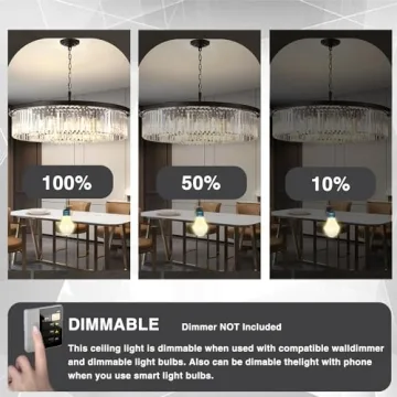 GMlixin Large Crystal Chandelier for Modern Homes