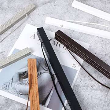 Benjia 20x30 20x28 Poster Frame, Magnetic Light Wood Frame Hanger for Photo Picutre Canvas Artwork A...