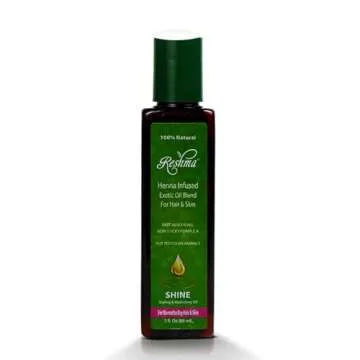 Reshma Beauty Henna Oil for Normal Hair and Skin Hydrating Scalp and Hair Oil Ayurvedic Ingredients for Healthy Hair and Skin For Curly Hair, Straight Hair, and Wavy Hair Anti Frizz Oil (Pack Of 12)