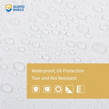 GUARD SHIELD Waterproof Tarp 6x8 Feet Durable Cover