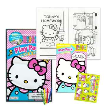 Hello Kitty Ultimate Party Favors Packs Bundle -- 12 Sets with Stickers, Coloring Books and Crayons ...