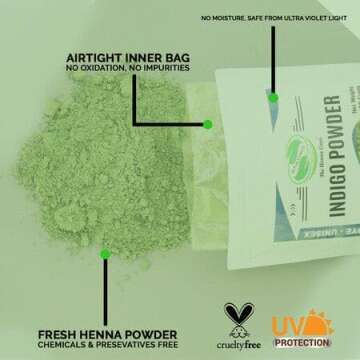 200 Grams INDIGO POWDER For Hair Dye/Color - The Henna Guys