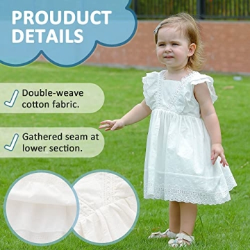 Zanie Kids White Toddler Dress Stylish Summer Wear
