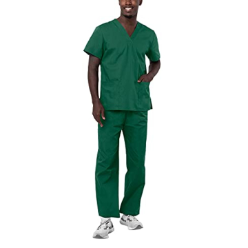 Adar Uniforms Universal Unisex Scrubs Set - Comfortable Stylish Design
