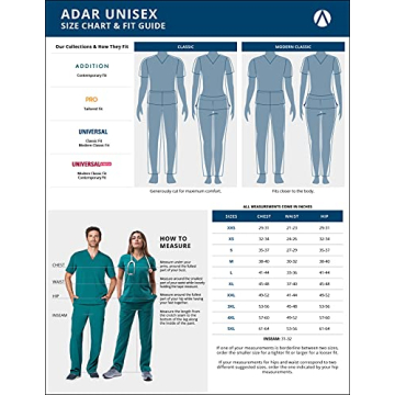 Adar Uniforms Unisex Scrubs - Comfortable & Stylish Set