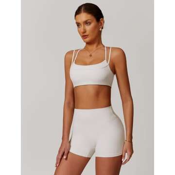 QBGJTD Two Piece Workout Sets For Women – Stylish Active Wear for Fitness
