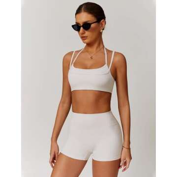 Stylish QBGJTD Two Piece Workout Sets for Women
