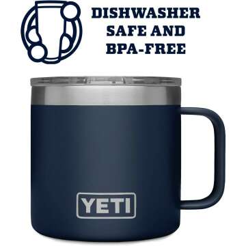 YETI 14 oz Insulated Stainless Steel Mug with Lid