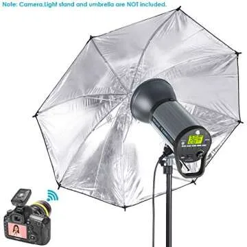 Neewer 600W GN82 Studio Flash Strobe Light Monolight with 2.4G Wireless Trigger and Modeling Lamp, Recycle in 0.01-1.2 Sec, Bowens Mount for Indoor Studio Portrait Photography(Q600N)