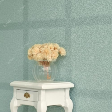 iLAND Miniature Dollhouse Glass Vases with Dried Flowers