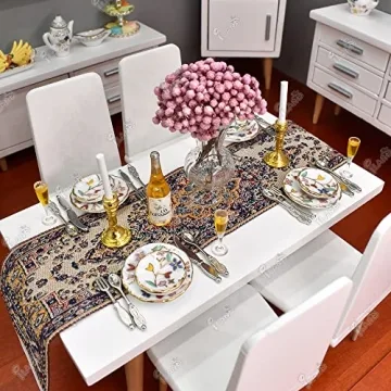 iLAND Miniature Dollhouse Glass Vases with Dried Flowers