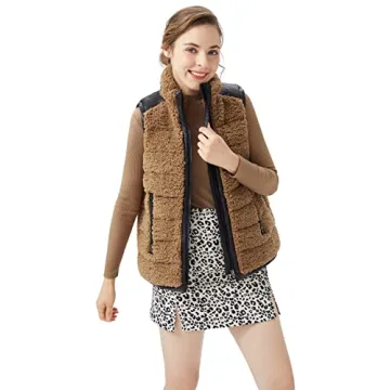 Orolay Women's Stylish Casual Fleece Down Vest for Winter Comfort