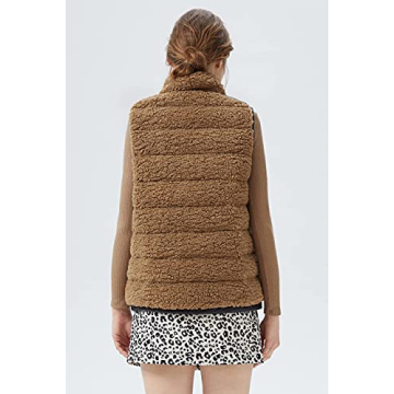 Orolay Women's Casual Fleece Down Vest for Winter Warmth